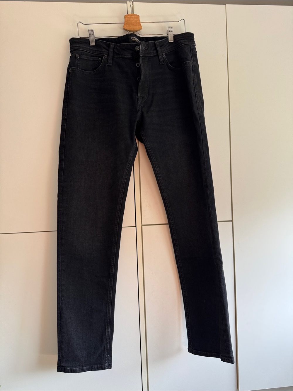 Jack & Jones Tapered Black Stretch Jeans